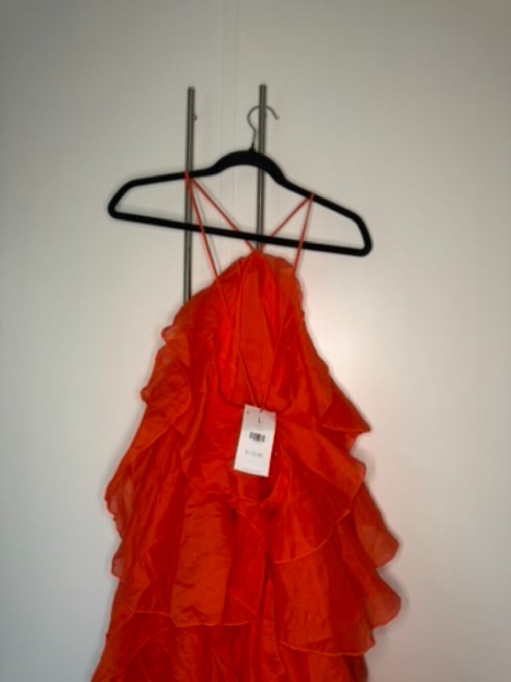 Akira - GOLDEN HOUR FLORAL CHIFFON MAXI DRESS IN ORANGE - Picture 5 of 7